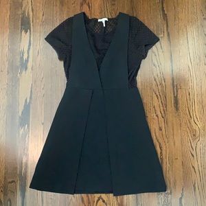 Maje Mesh Panel Dress